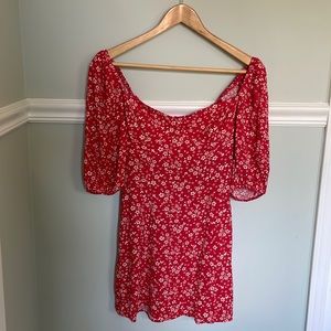 Reformation Mini Floral Dress